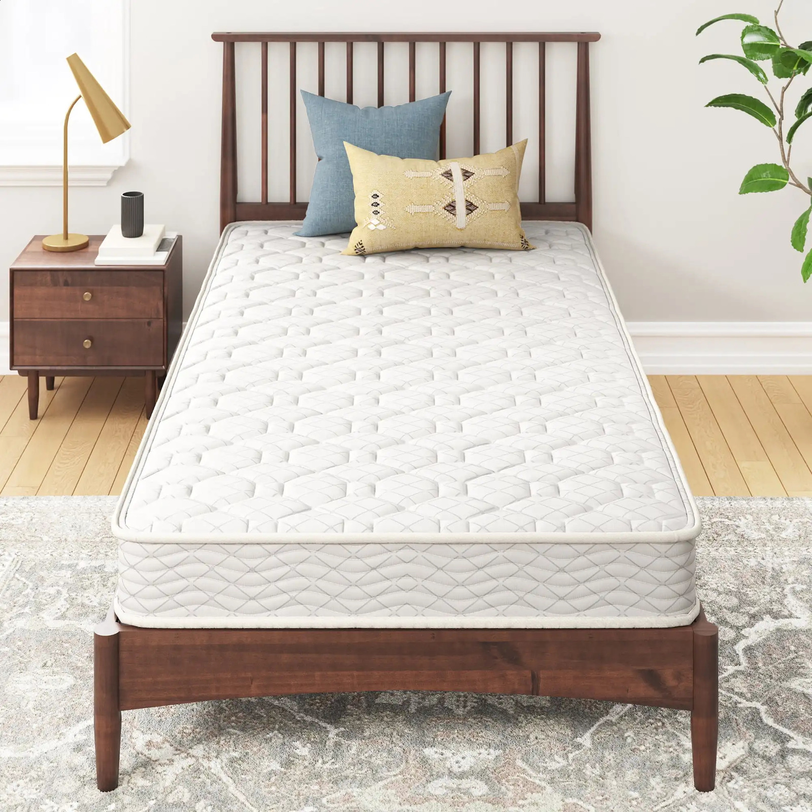 By Zinus 6 Comfort Innerspring Mattress Adult Twin Durable Worryfree 10 Year Limited Warranty Included 240820