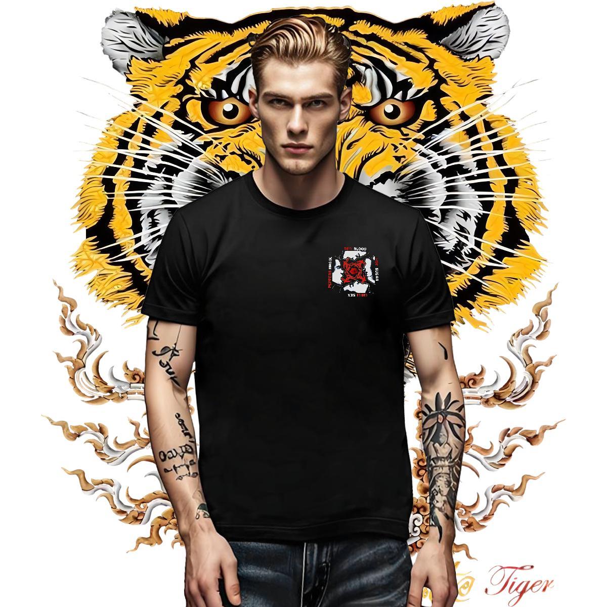2024 Designer Men Clothes T-Shirt 100% Cotton 230g Sport scary Short Sleeve Soft T Shirt For Man Wholesale DIY Anime Tshirts