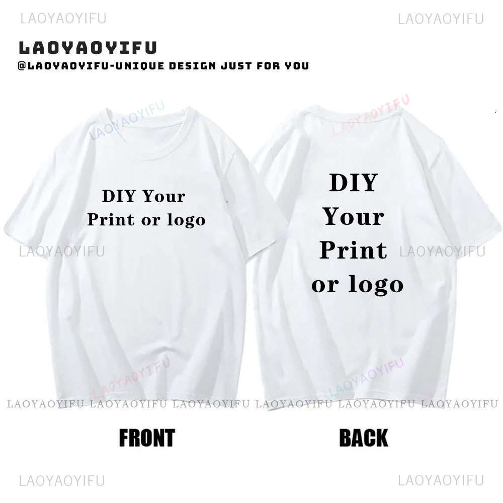Customized 100%cotton Printed Short-sleev Tshirt Custom Your Like Photo or T-shirt Summer O-neck Comfort Unisex Tees Comft