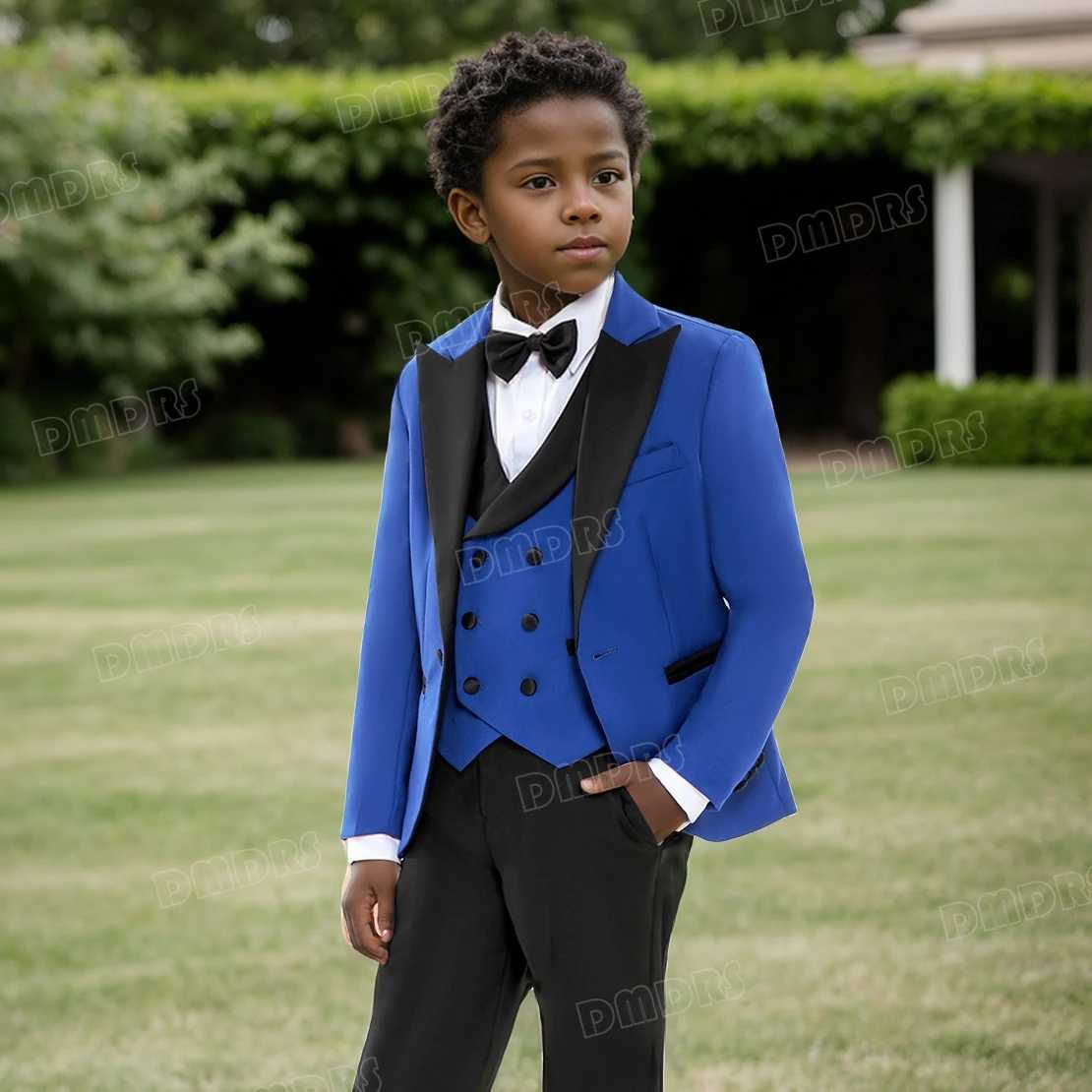 Suits Boys Formal Suits Slim Fit Boys Suit Set Dresswear Ring Bearer Outfit Kids Wedding Dress Clothes