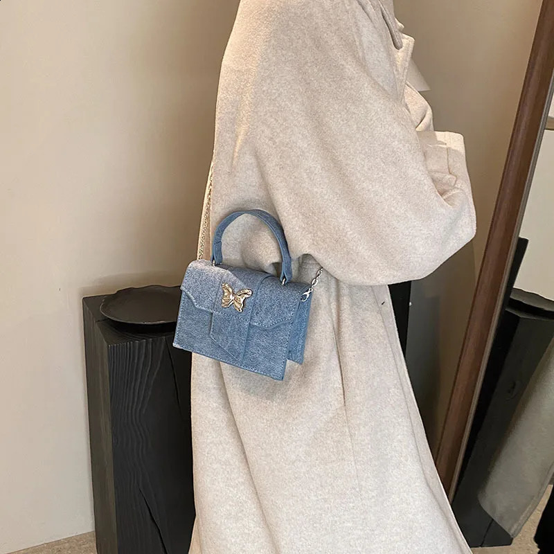 Fashion Ladies Crossbody Bag French Chain Girl Small Square Retro Casual Womens Metallic Decoration PU 240821