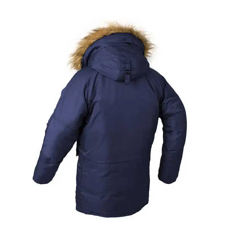Puffer jacket Mens Winter Long Parkas Jackets Mens Casual Thicken Warm Fur Collar Hooded Down Coats Outdoor Aviator Bomber Windproof Jacket M240821