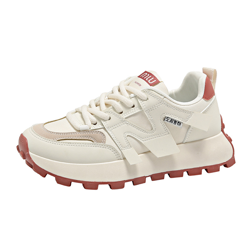 Platform shoes women's new breathable mesh leisure running shoes
