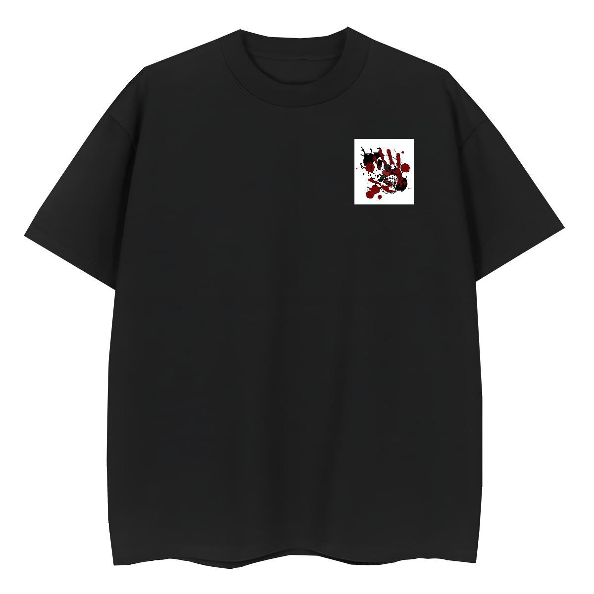 Designer Fashion scary Men Tees 100% Cotton 230g Men T Shirts Cartoon Printing L-4XL Street Breathable Soft Comfortable Tops Tees