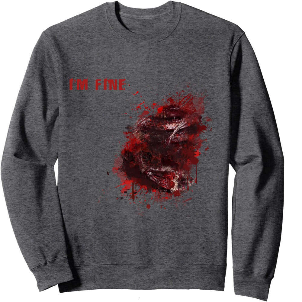 Long Sleeve Shirts for Men sweatshirt Fine Wound Injury Cool Halloween Costume Gift Sweatshirt T shirt Tee Streetwear Casual tops clothes