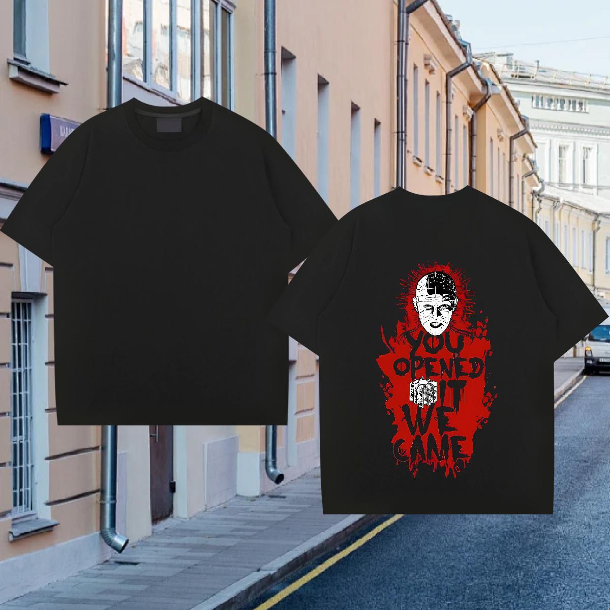 New Arrival Men Tops Tees 230g Cotton Beach skull O-Neck Short Sleeve T Shirts Men Wholesale Custom Printing Top Tees