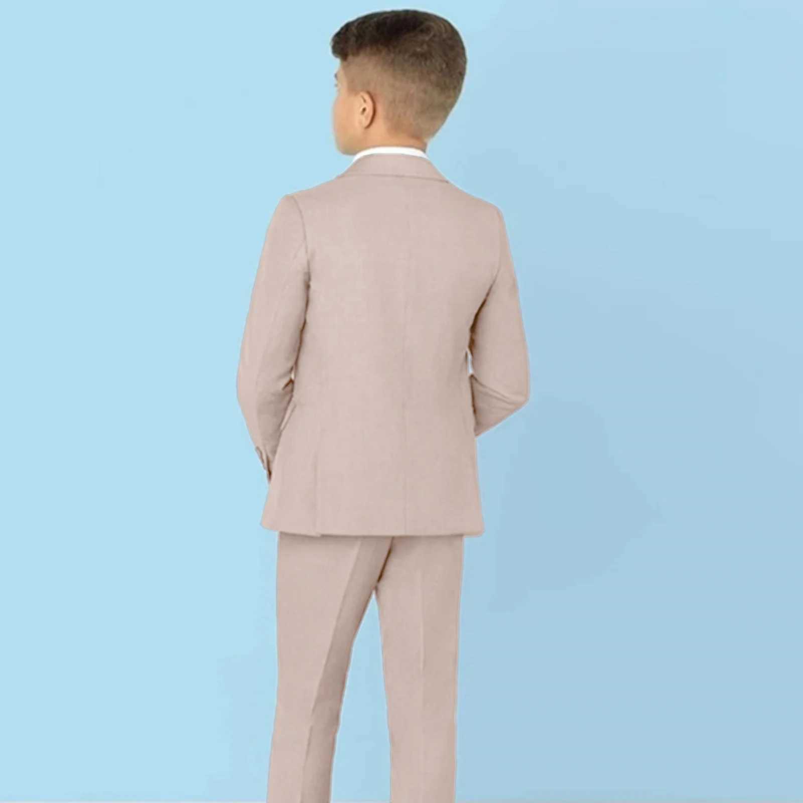 Suits Classic Solid Boys Pantsuit With Vest Single Breasted Newest Autumn Formal Outfit For Boys Wedding Guest Suit Set Ring Bearer