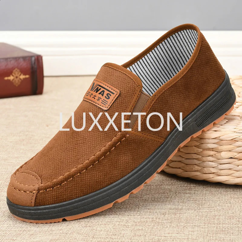 2024 Spring/Summer Breathable Lazy Shoes Canvas Shoes Shallow Mouth Casual Flat Bottom One Step Kicking Shoes 240821