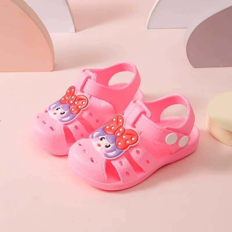 Childrens sandals baby frosted shoes boys slippers soft soled beach style girls sandals W240821