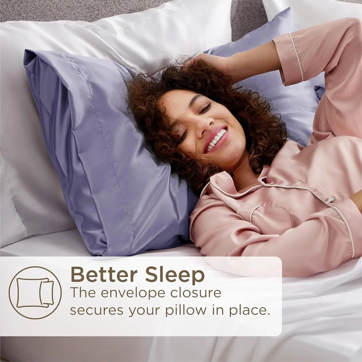 Bedsure Satin Pillowcase for Hair and Skin Silky with Envelope Clre Similar to Silk Pillow Cases 240820