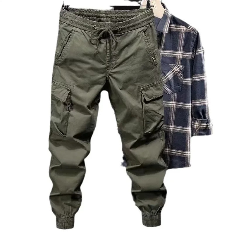 Fashion casual pants mens loose fit suitable for youth style commodity solid color cutting fashion spring and summer shoes 240821
