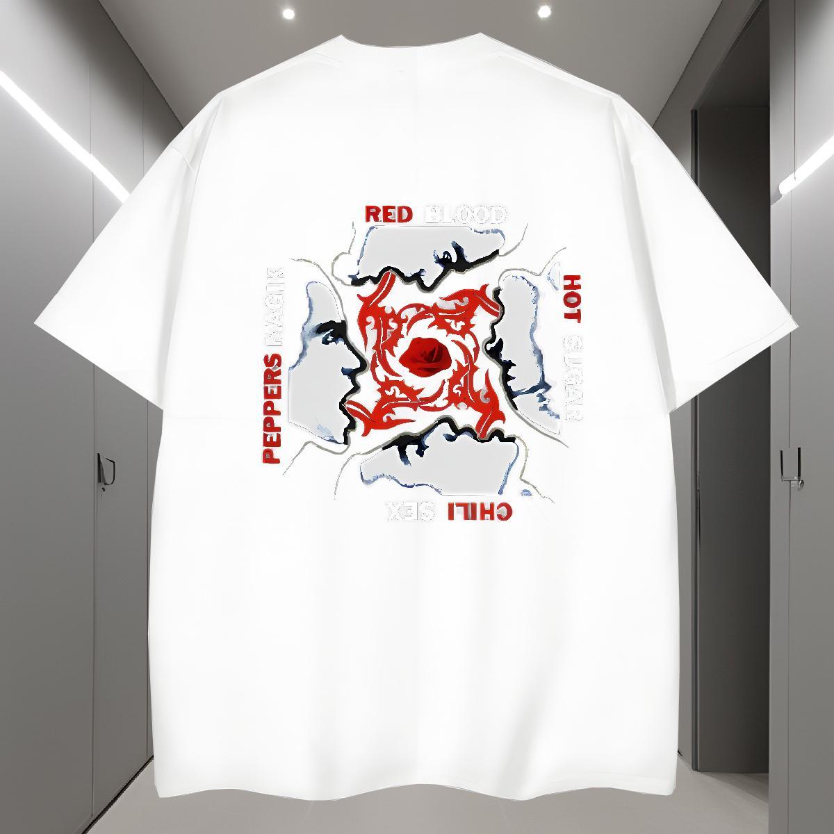 Fashion Men Tops Tees 100% Cotton 230g Beach scary O-Neck Short Sleeve T Shirt For Man Cool DIY Printed Clothings