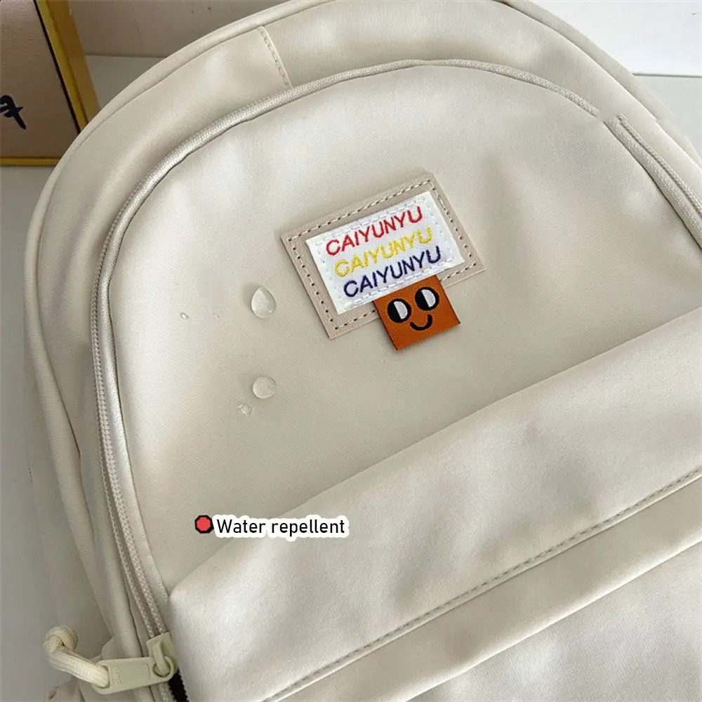 Large capacity backpack shoulder bag nylon travel student daily zipper 240820