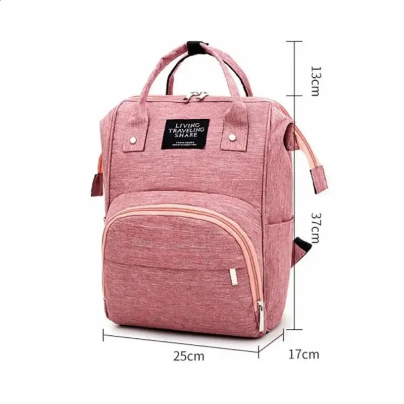 Fashion Travel Mummy Maternity Nappy Bag Large Capacity Backpack Nursing for Baby Care Womens 240821