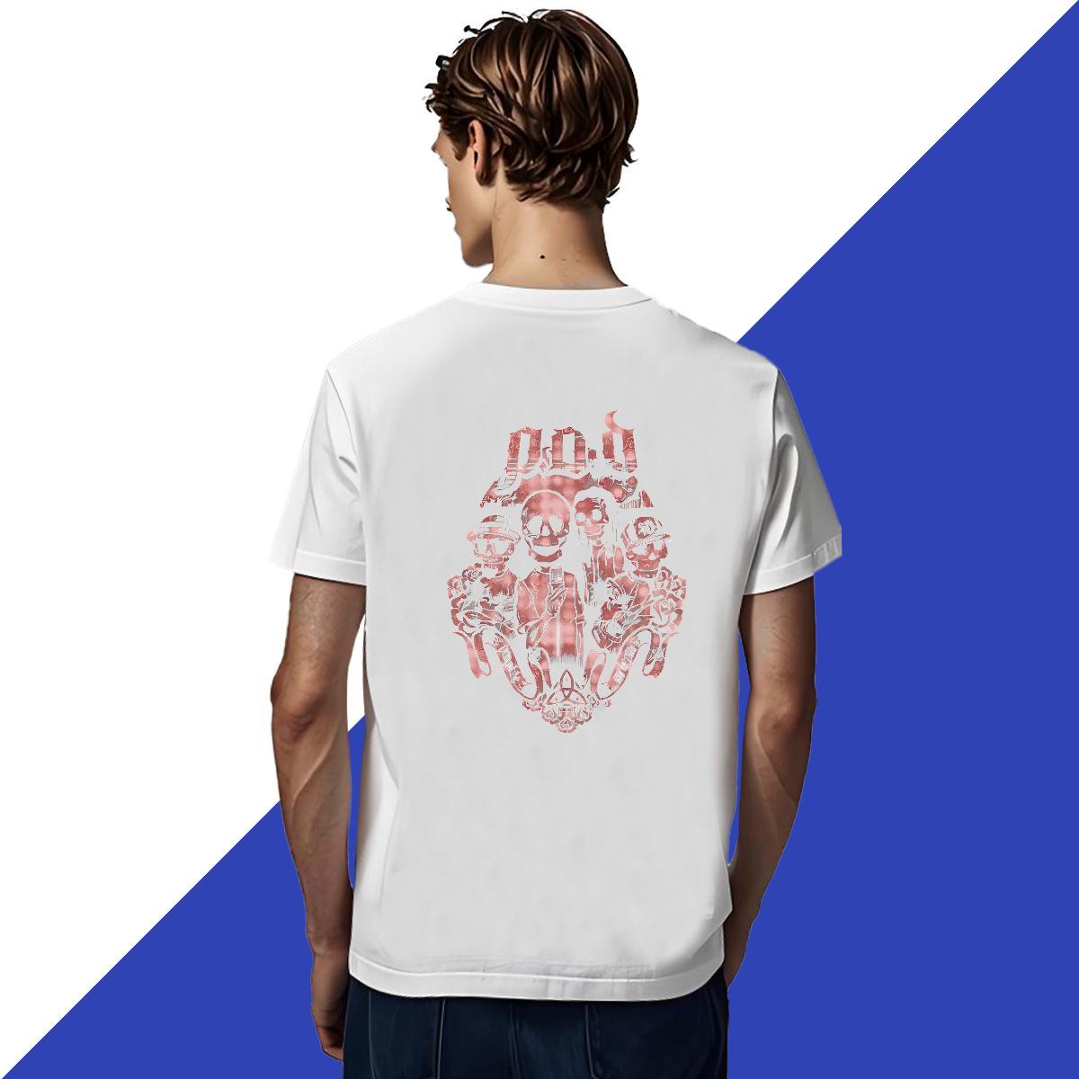 Classic Casual Mens Tshirts 230g 100% Cotton Casual Beach skull Pure Cotton Men T Shirts Loose Fit Graphic Tee Shirt