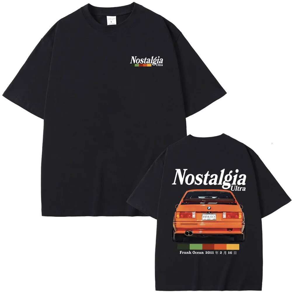 Frank Rapper Nostalgia Ultra Graphic Tshirt Ocean Vintage Oversized T-shirts Blond Hip Hop T Shirt Short Sleeve Men's Streetwear