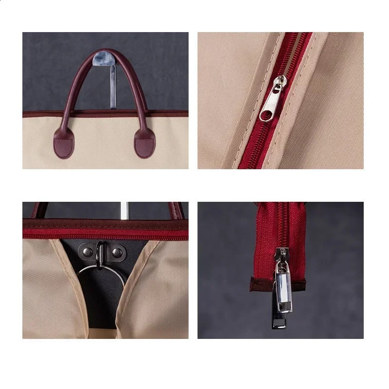 Premium Suit Cover Bag Waterproof Garment Bag with Handle Protective Cover for Clothes Suit Case Dustproof Clothes Organizer 240820