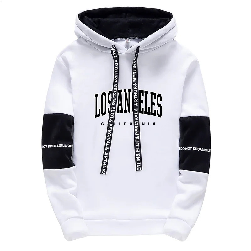 Los Angeles Mens Tracksuit Fashion Versatile Hooded Sweatshirt Suit or Tops or Pants High Quality Jogging Casual Clothing S-3XL 240821