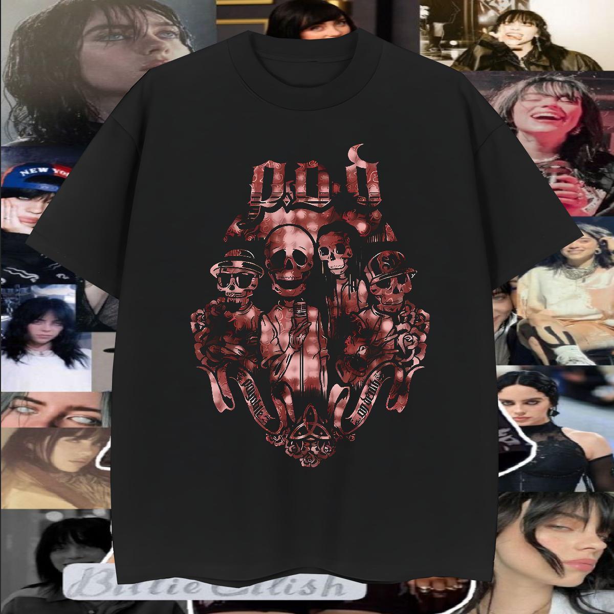 New Designer skull Couples T Shirts 100% Cotton 230g Man T Shirts Cartoon Printing L-4XL Sport Round Neck Short Sleeve Popular Tops Shirt