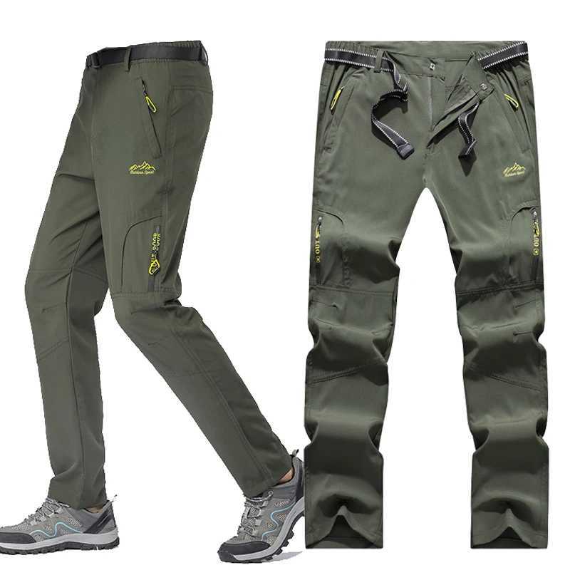 SFABL 5XL Summer Quick drying Hiking Pants Mens Stretch Waterproof Tactical Pants Zipper Pocket Trouser Lightweight Fishing PantsW240725