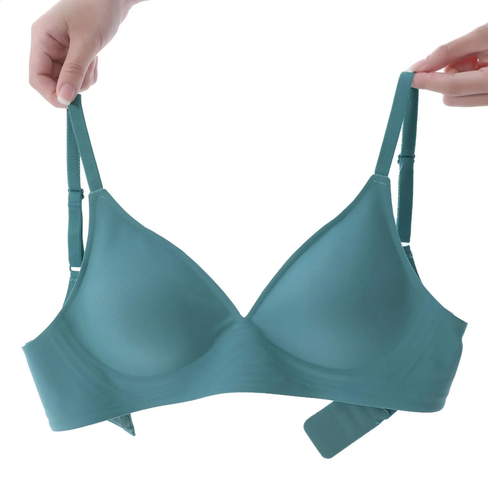 Latex Jelly Underwear Seamless Bras for Woman Wireless Sleep Removable Padded Bralette Brassiere No Wire Comfortable 240820