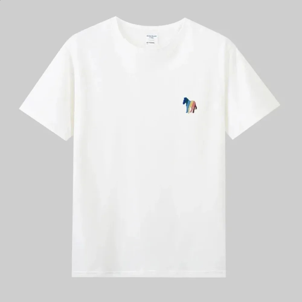 2024 s MenWomen Little Zebra Classic Embroidery Cotton Tshirt Summer Tees Mens Short Sleeve Casual Cozy Couple Tops 240820