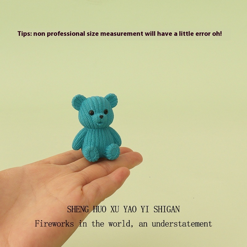 Stylish Mini Cartoon Cute Teddy Bears for Center Consoles and Home Interior Design
