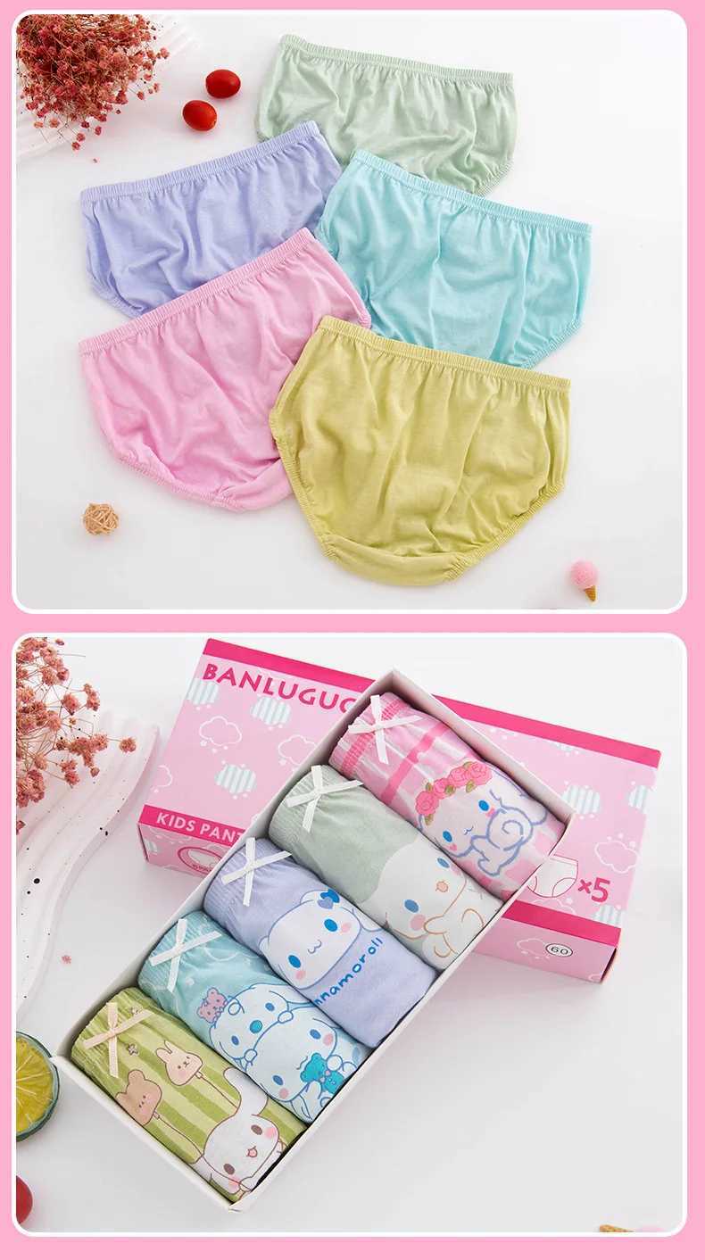 5PCS/LOT Cinnamorolls Cotton Soft Pants Briefs Children Baby Boys Panties Cartoon Kids Underpants Kids Underwear for Girls Y240821