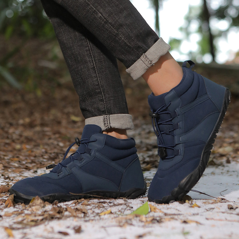 Ddmysports New Outdoor Five Finger Velvet Cotton Men Waterproof And Anti Slip Winter Thick Snow Boots For Women Hiking Shoes OUTDOOR