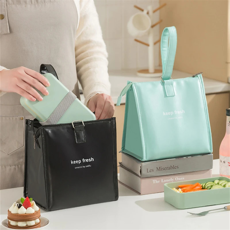 One-shoulder Bento Bag Student Lunch Box Bag Lunch Bag Office Worker Carrying Lunch Bag Thermal Insulation Bag 240821