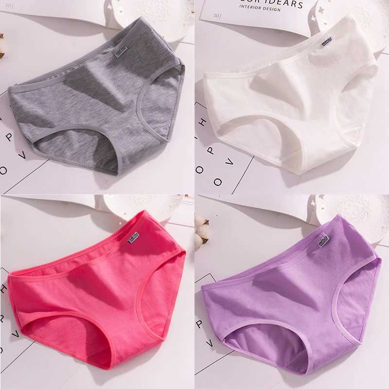 4Pcs/lot Girls Briefs Panties Cotton Teen Underwear Little Toddler 8-14Y Y240821