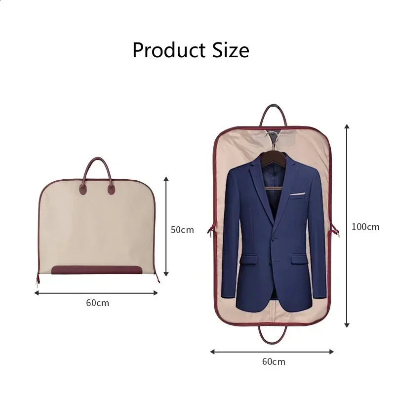 Premium Suit Cover Bag Waterproof Garment Bag with Handle Protective Cover for Clothes Suit Case Dustproof Clothes Organizer 240820