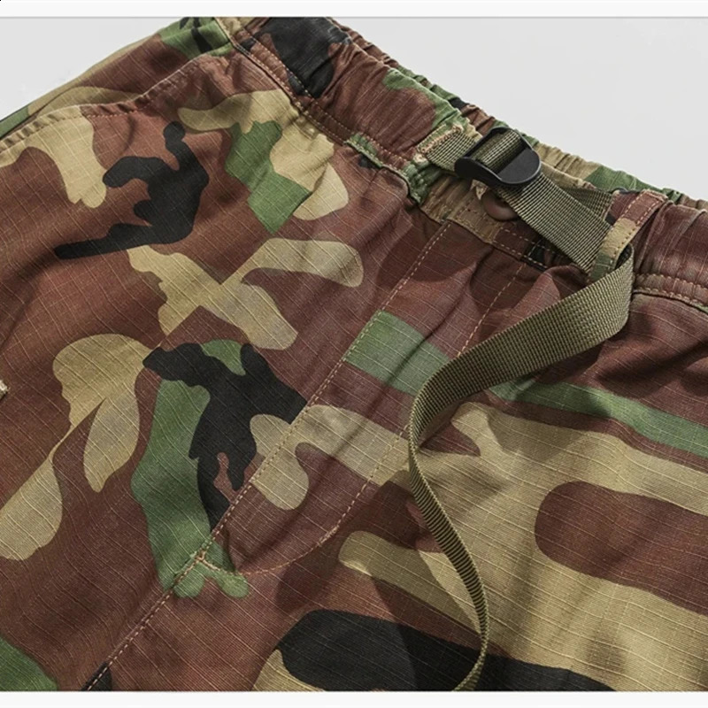 Plus camouflage tactical pants streetwear hiphop oversized harem jogging Harajuku casual cargo mens 240821