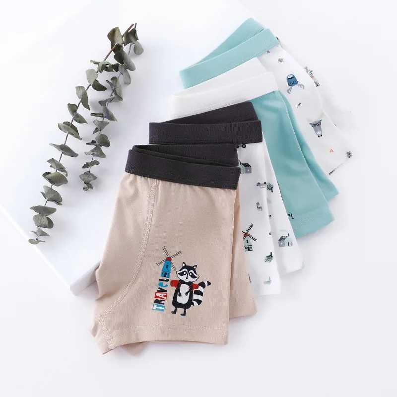 New Arrival Boys Underwear Cartoon Car Panties for Teenage Cotton Children Breathable Cute Boxers 4pcs/pack 6 8 10 12 14 Years Y240821