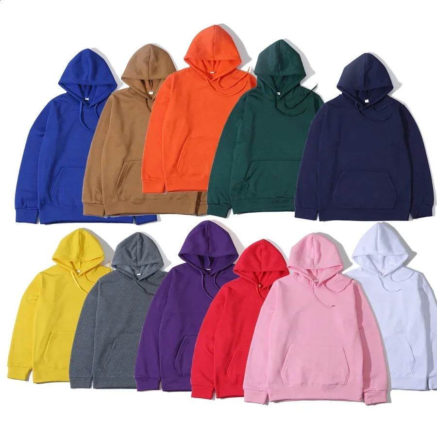 menswomens hoodies for spring autumn winter mens casual fashion solid color hiphop tops 240821