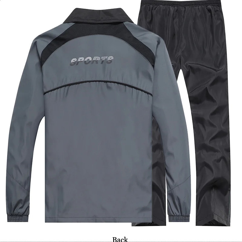 Mens Spring and Autumn Suit Jacket Mens Sportswear 2-piece Jacketpants Sportswear Set 240821