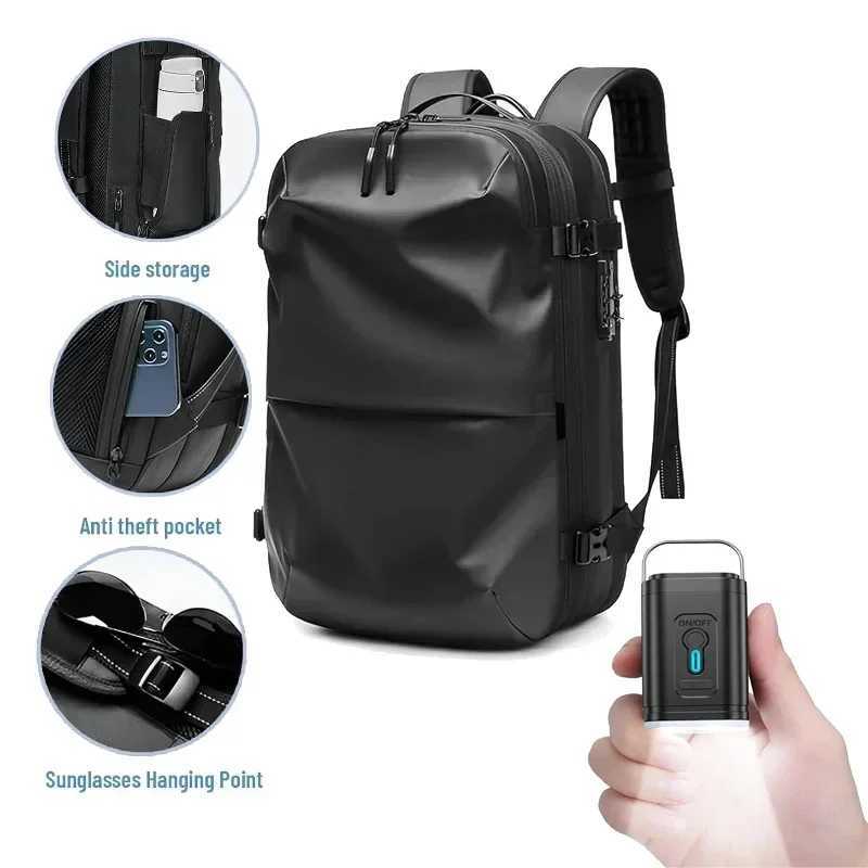 Vacuum Compression Travel Backpack for Men 17in Waterproof Multifinonal Notebook Backpacks Anti Theft Back Bags High Quality New CL240821