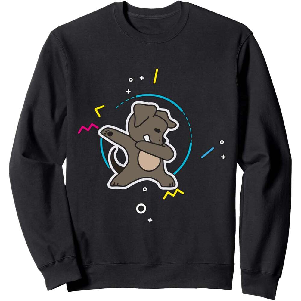 Long Sleeve Shirts for Men sweatshirt Funny Colorful Doggy Dab Dance Dabbing Puppies Gift Sweatshirt Tee Streetwear Casual tops clothes