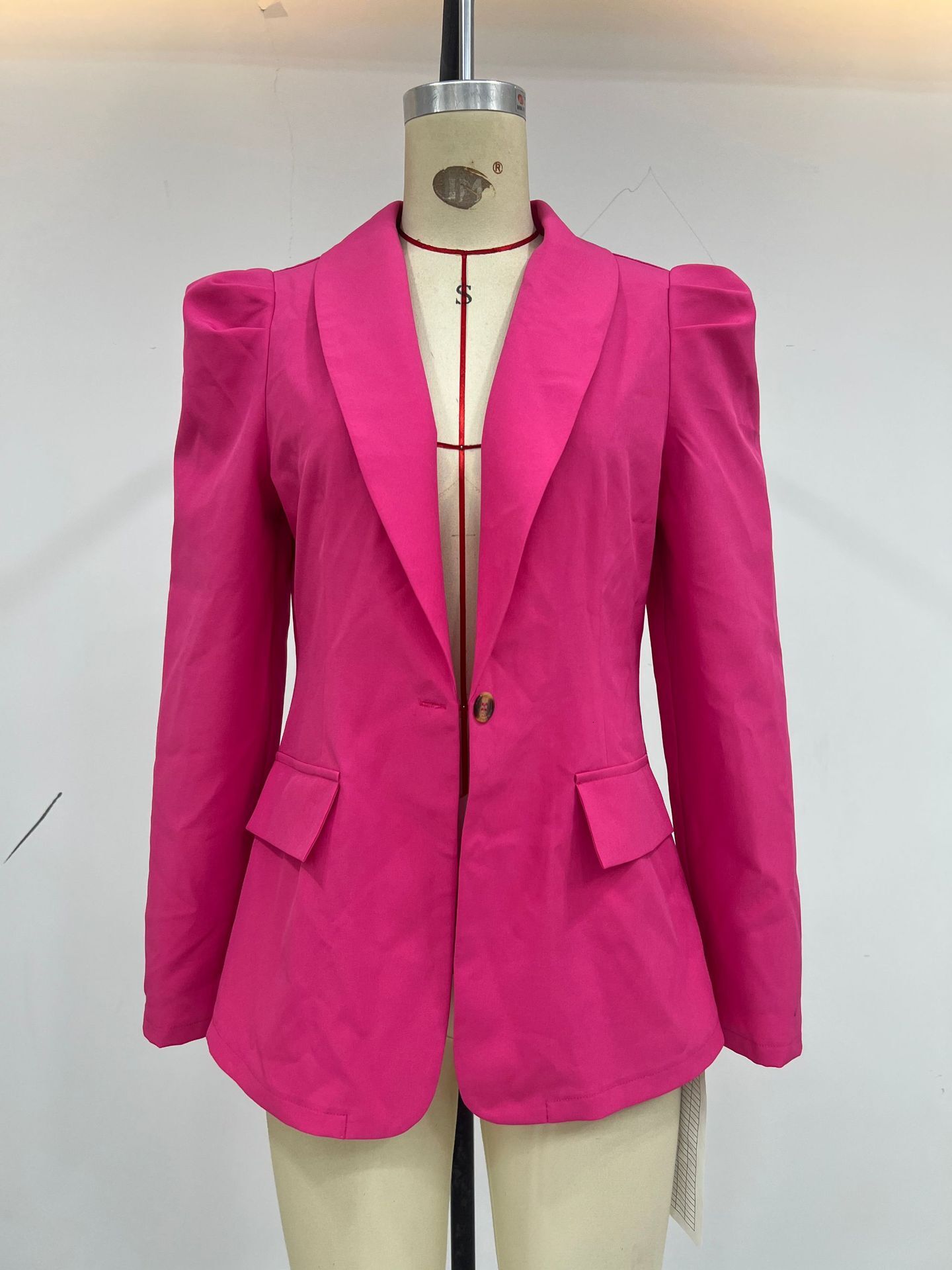Overseas clothing 2024 autumn new fashion slim fit long sleeved women's professional suit jacket
