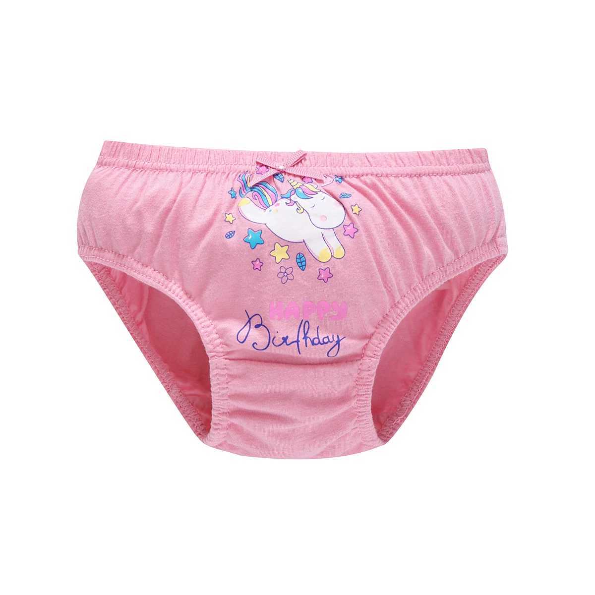 5 Pcs/Lot Cotton Girl Underwear Beautiful Rainbow Cartoon Panties For Girls Breathable Kids briefs Soft Girls Triangle knickers Y240821