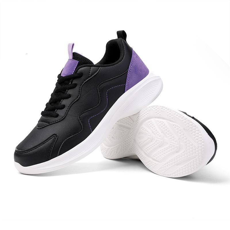 Ddmysports White New Girls Sports Running Shock Absorbing And Anti Slip Korean Version PU Face Badminton Shoes Gymnastics OUTDOOR