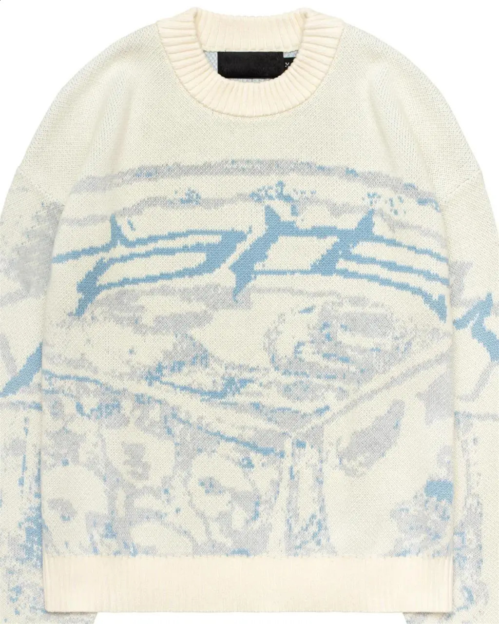 Womens Knitted Streetwear Mens Pullovers Sweaters Creative Oversized Stripes Maiden Harajuku O Neck Knitwear Men Clothing y2k 240821