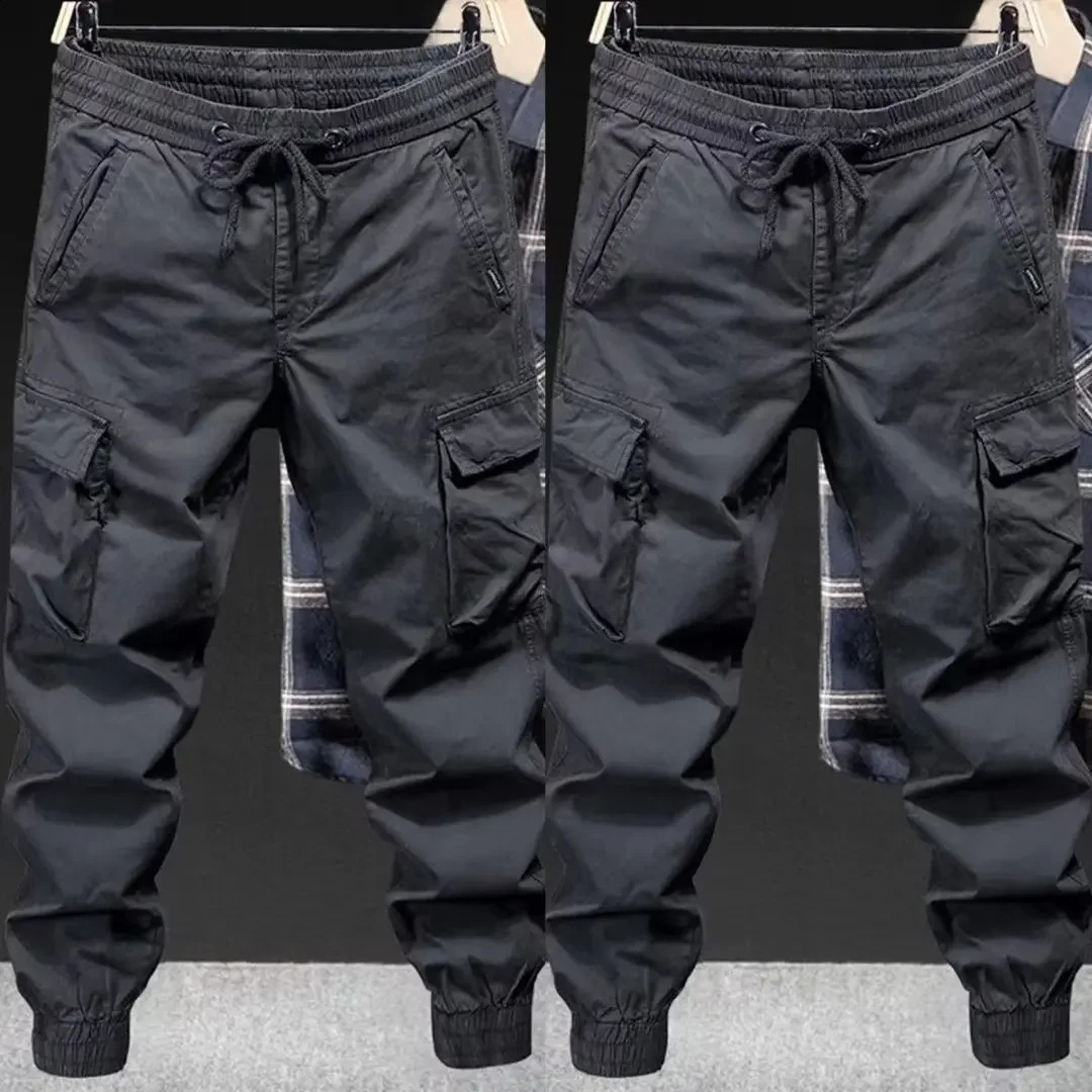 Fashion casual pants mens loose fit suitable for youth style commodity solid color cutting fashion spring and summer shoes 240821