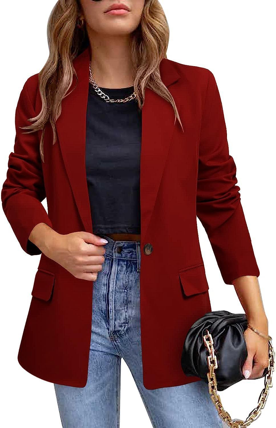 Women's clothing 2024 autumn and winter new temperament commuting slim fit real pocket suit jacket