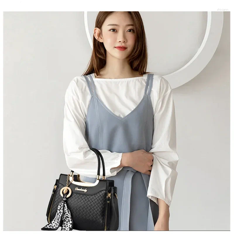 Plaid Crossbody Shoulder Bag For Women 2025 - Small Black Ribbon Fashion Handbag New Free Delivery Designer Bag