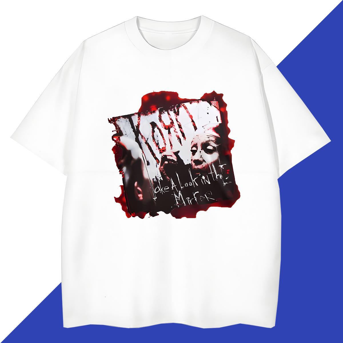 Free Shipping scary Men Tshirts 230g 100% Cotton T shirt Oversized 3XL 4XL Street wear Hip Hop O Neck Short Sleeves Comfortable Tees Shirts