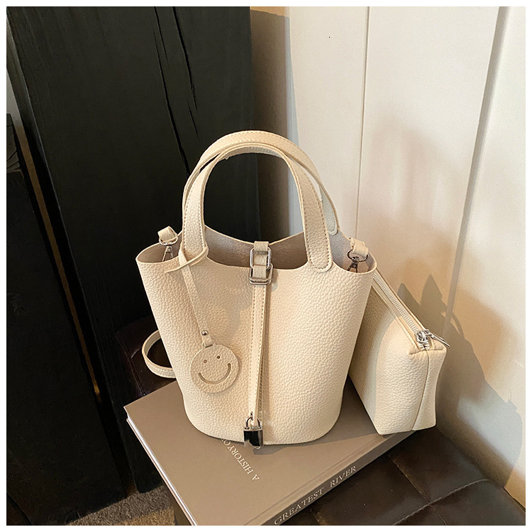 Designer Bucket Bag Set: Chic 2024 Summer Handbag & hot Crossbody, Pink