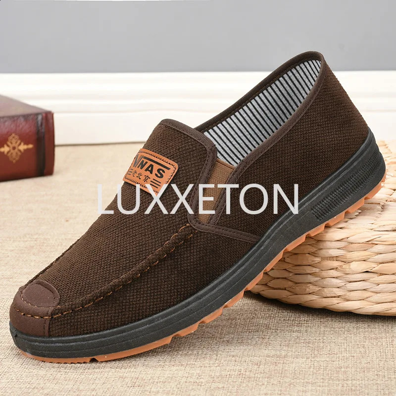 2024 Spring/Summer Breathable Lazy Shoes Canvas Shoes Shallow Mouth Casual Flat Bottom One Step Kicking Shoes 240821