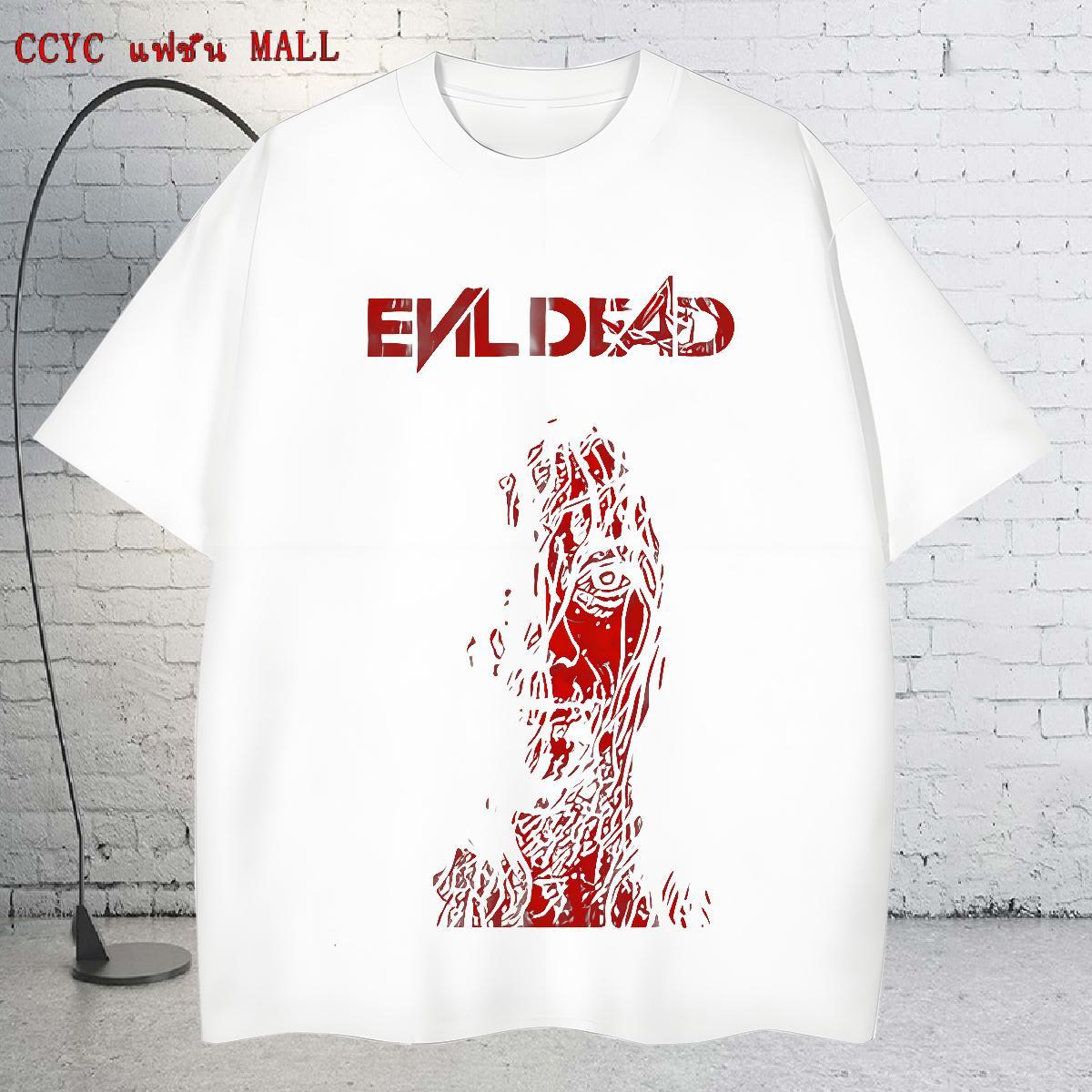 Brand Mens Tshirts 230g Pure Cotton High Street Hip Hop scary O-Neck Short Sleeve T-Shirts Comfortable Custom Printed Tops