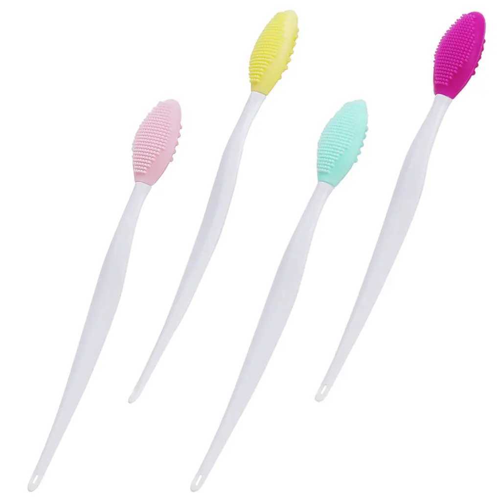 Double-Sided Lip Brush Tool Silicone Exfoliating for Cleansing Massager Y240821